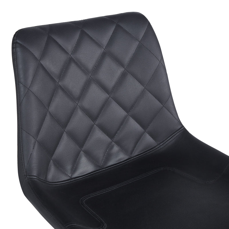 Бар стол Libra pu-metal в черен цвят 49x55x115см