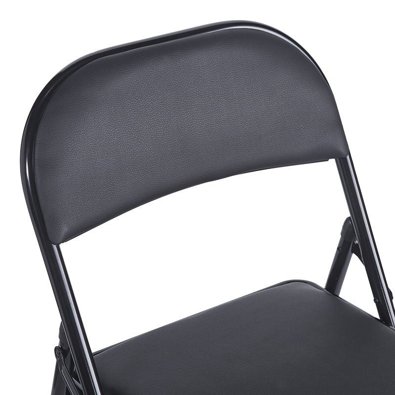 Сгъваем стол Niro pu-metal в черен цвят 46x46x79см