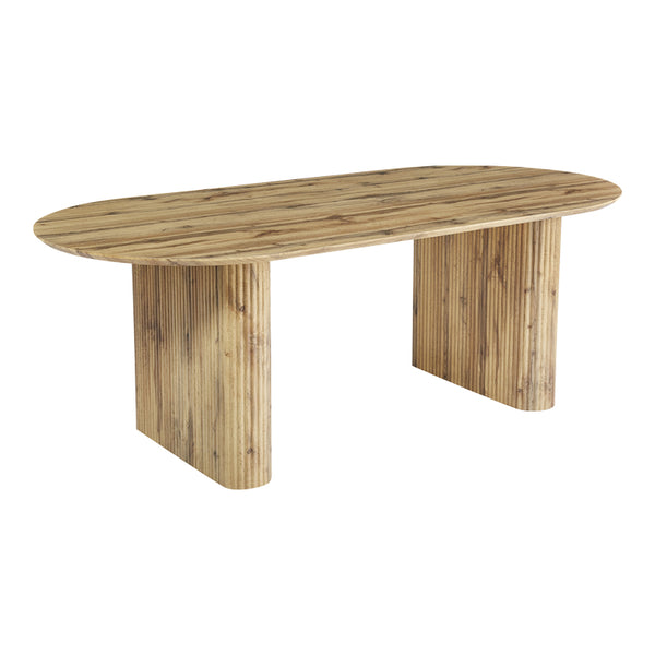 Трапезна маса NEMBOU  mdf в цвят дъб 210x100x76см