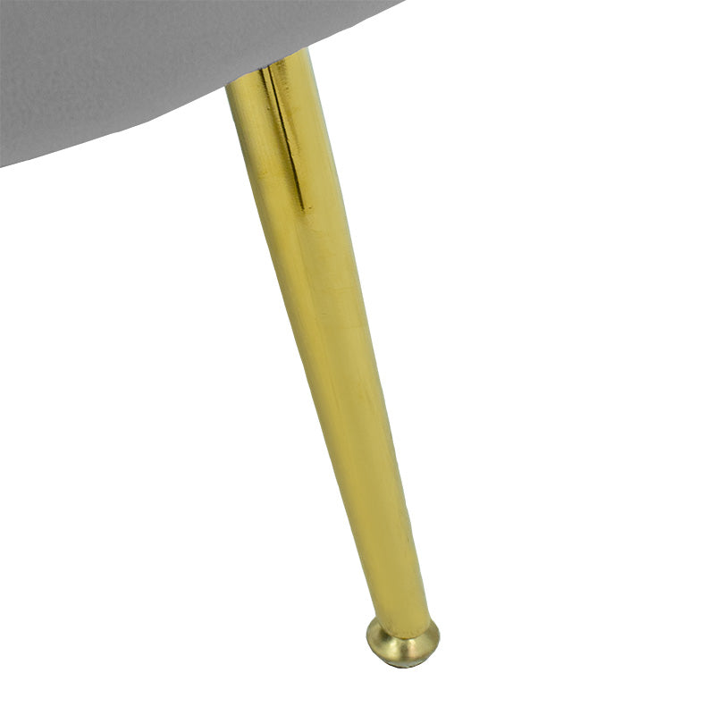 Фотьойл Daimon кадифе сиво-златисто 79x74x78см