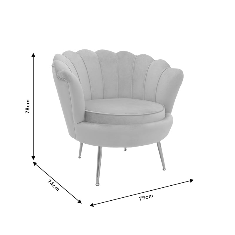 Фотьойл Daimon кадифе черно-златисто 79x74x78см