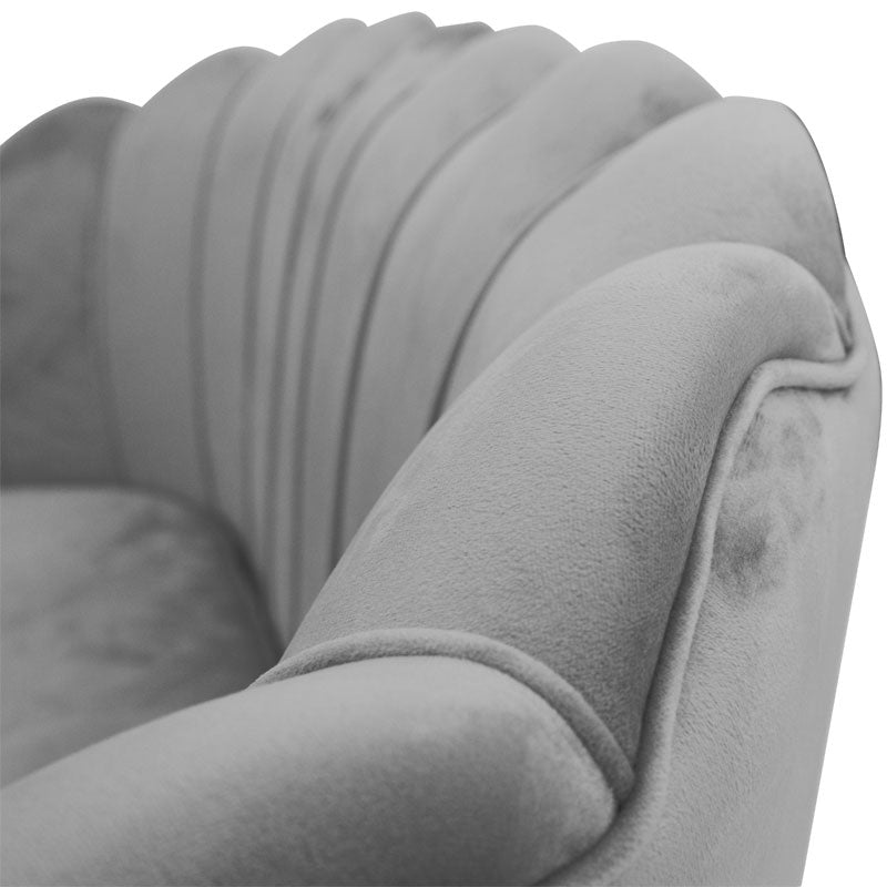 2-местен диван daimon velvet grey 134x70x77cm