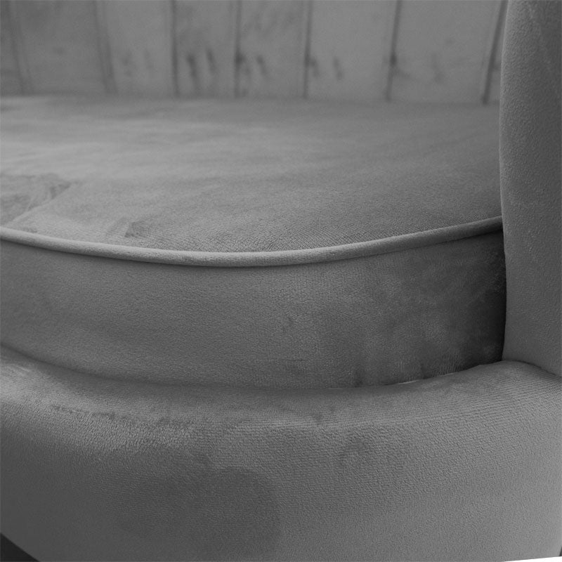 2-местен диван Daimon кадифе сив 134x70x77cm