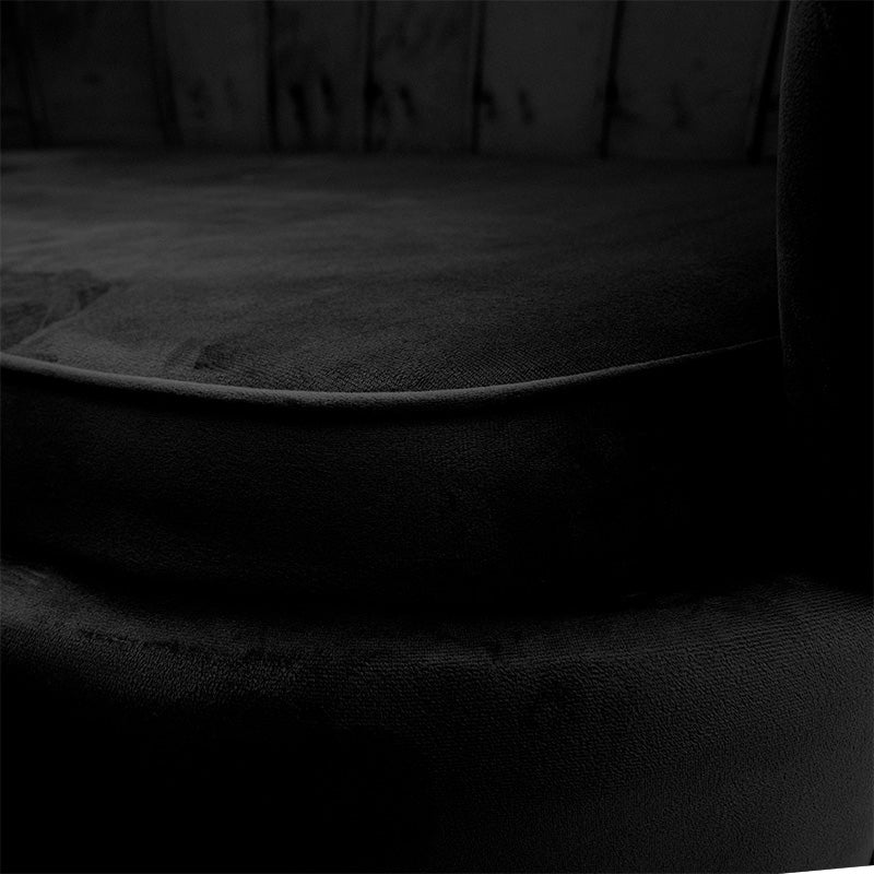 2-местен диван DAIMONvelvet black 134x70x77cm