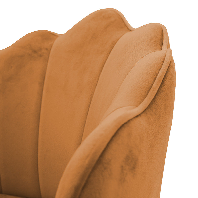 Бар стол Nataly кадифени плочки-метал златист