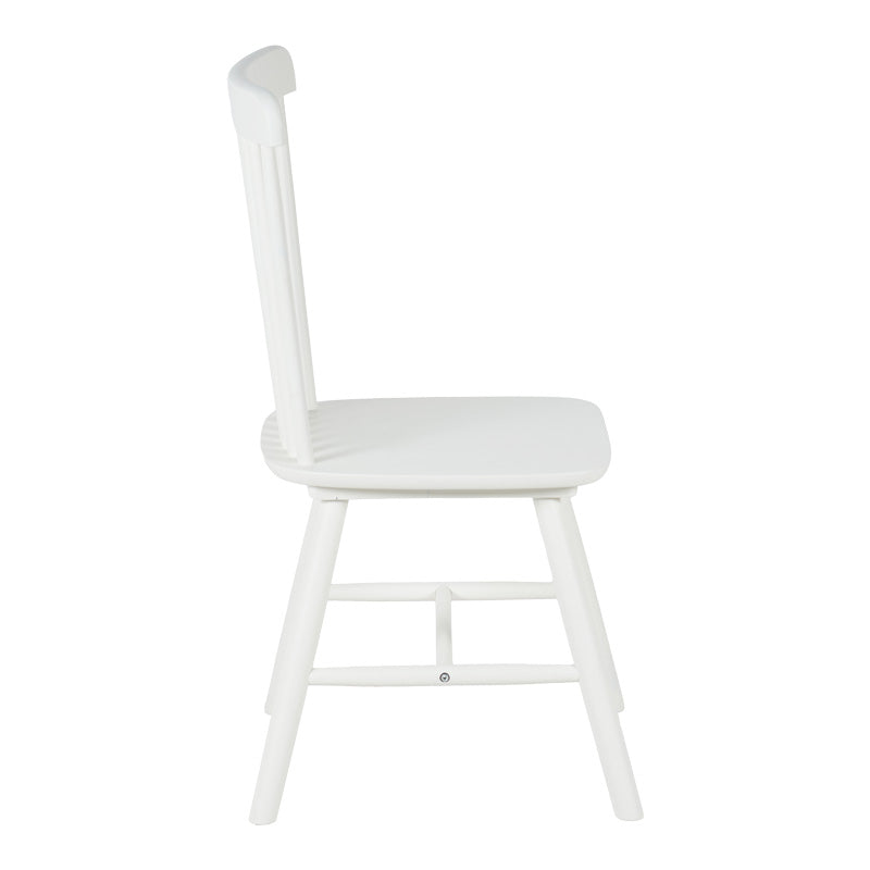 Стол от каучуково дърво MELIA  в бял нюанс 45x51x87см