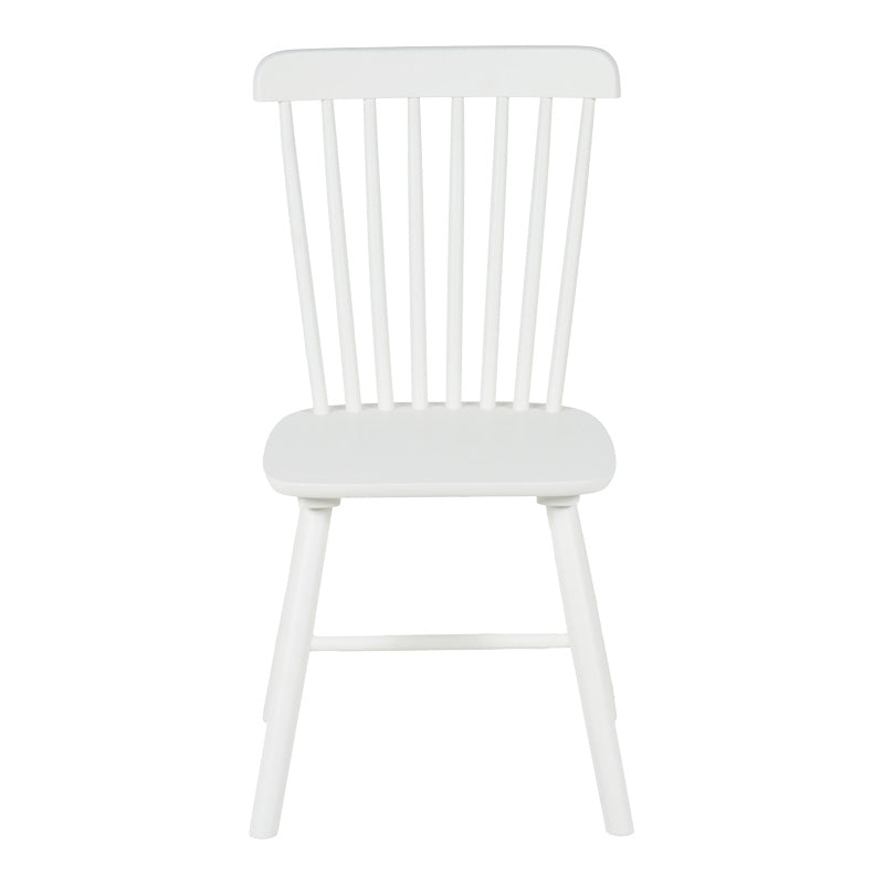 Стол от каучуково дърво Melia  в бял нюанс 45x51x87см