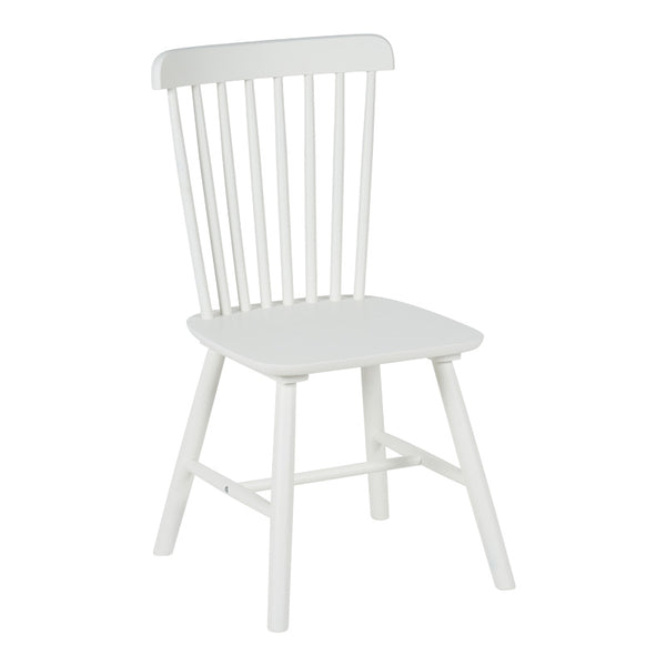 Стол от каучуково дърво MELIA  в бял нюанс 45x51x87см