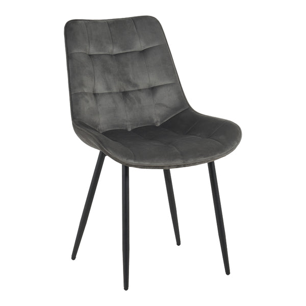 Стол BERNE кадифе в антрацитен цвят 53x62x84см