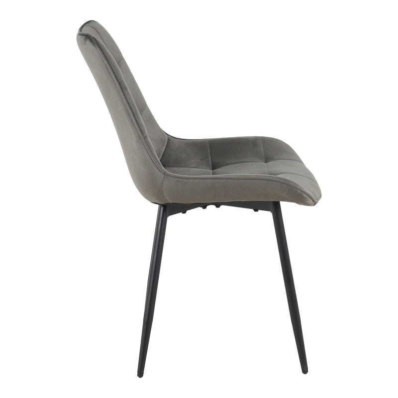 Стол BERNE кадифе в антрацитен цвят 53x62x84см