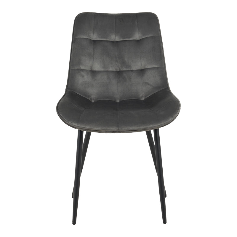 Стол BERNE кадифе в антрацитен цвят 53x62x84см
