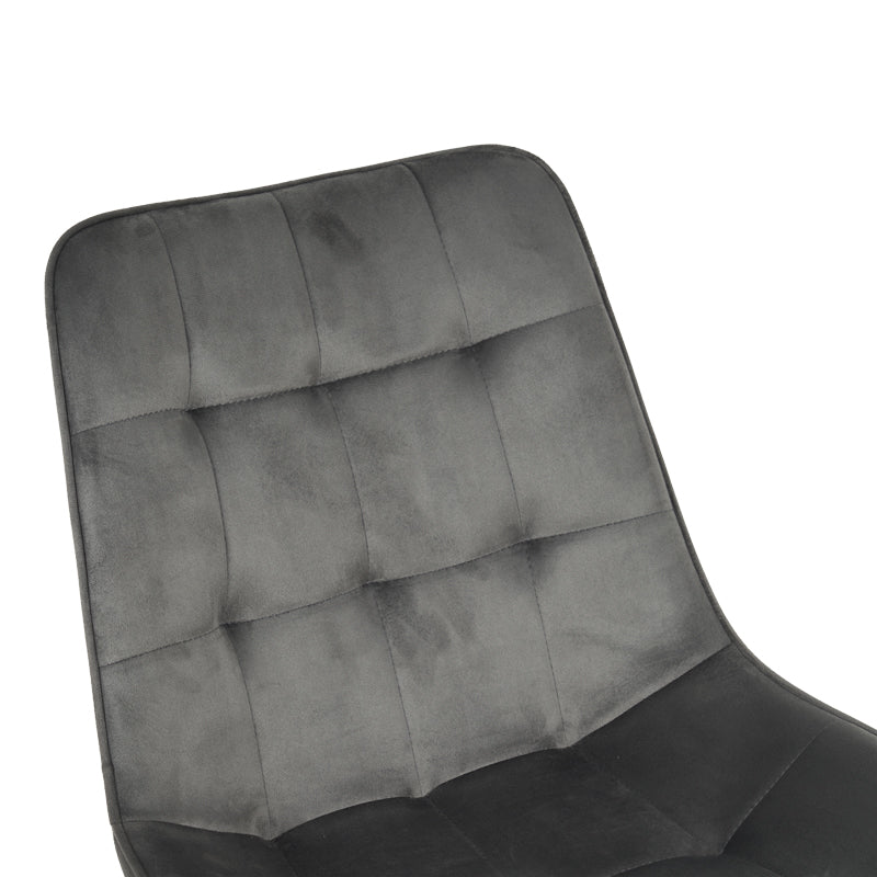 Стол BERNE кадифе в антрацитен цвят 53x62x84см