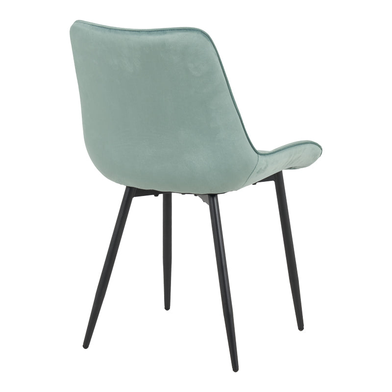 Стол  BERNE кадифе в цвят шамфъстък 53x62x84см