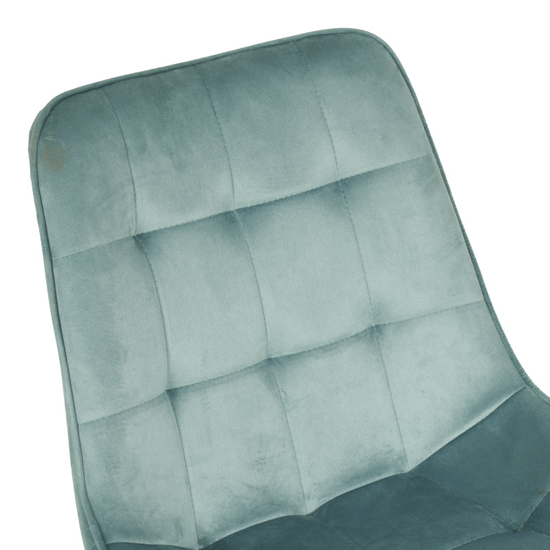 Стол  BERNE кадифе в цвят шамфъстък 53x62x84см