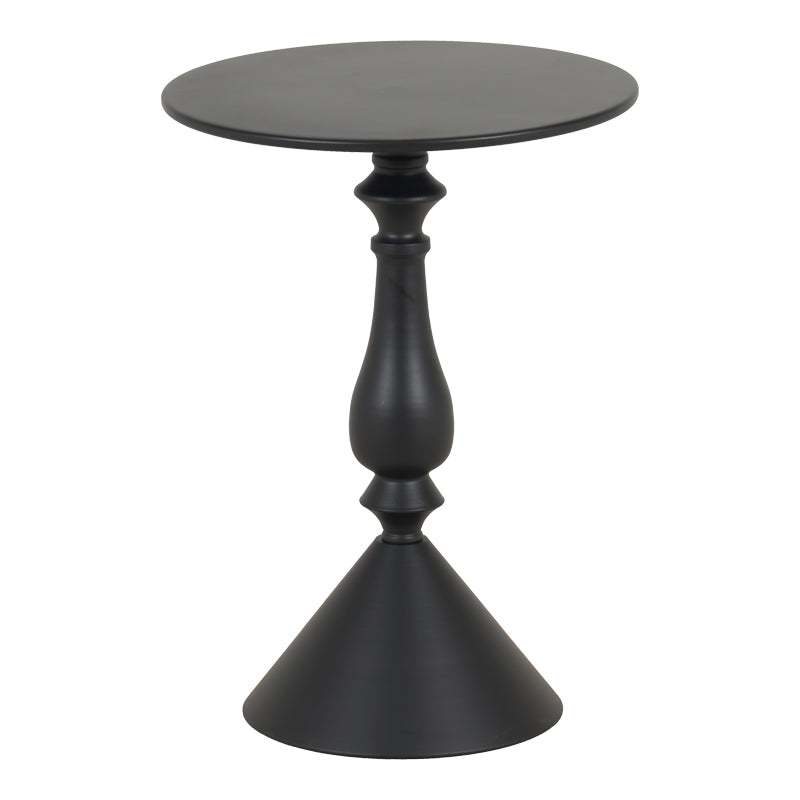 Метална странична маса lalou в черно, размери 40x55 см