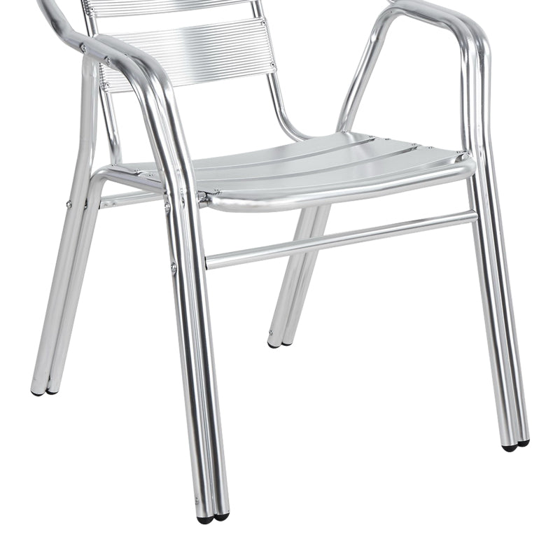 Стол градински Zircu  хром алуминий 58x64x75см