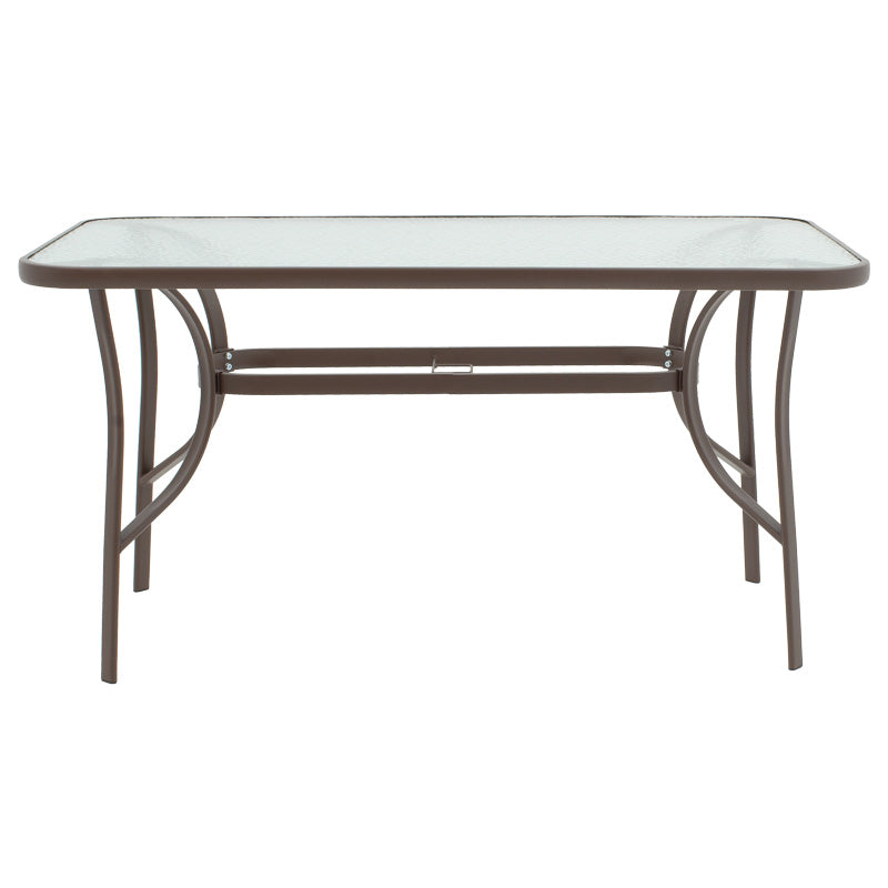 Градински комплект ENSURE-SUSSIE 5бр метална в кафяв нюанс 140x80x70см