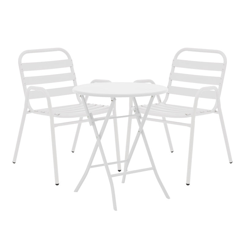 Градински комплект  Albero-Sussie в бял нюанс D60x70см