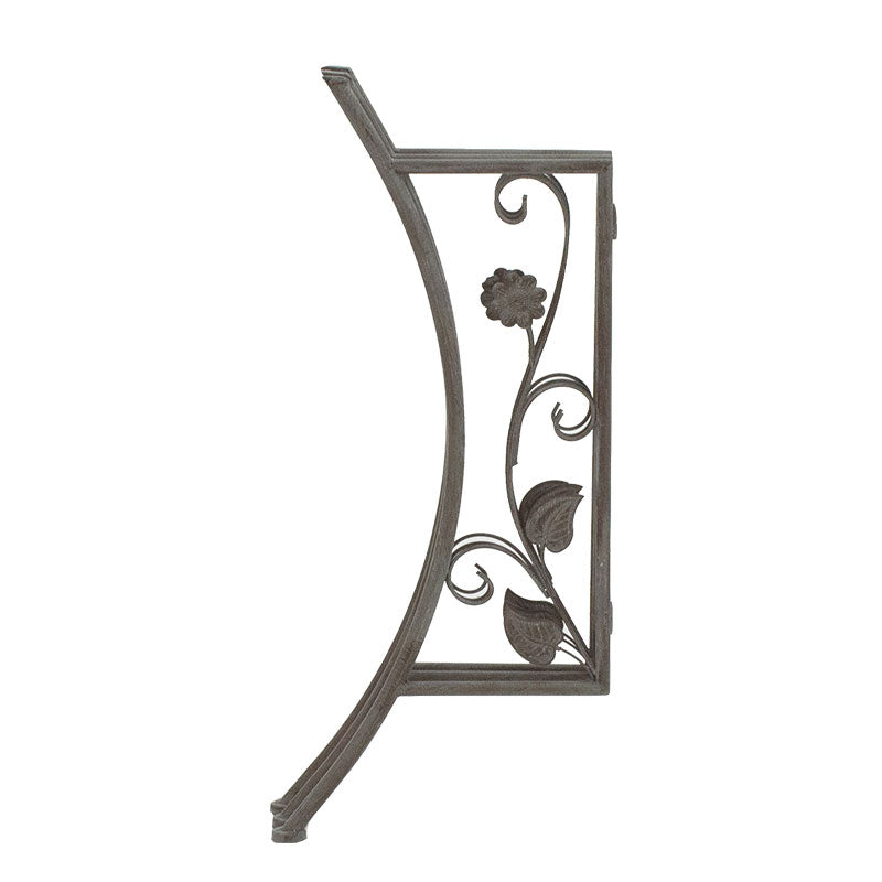 Трапезен комплект 3 бр Abriel антрацит античен метал с  маса ф60см