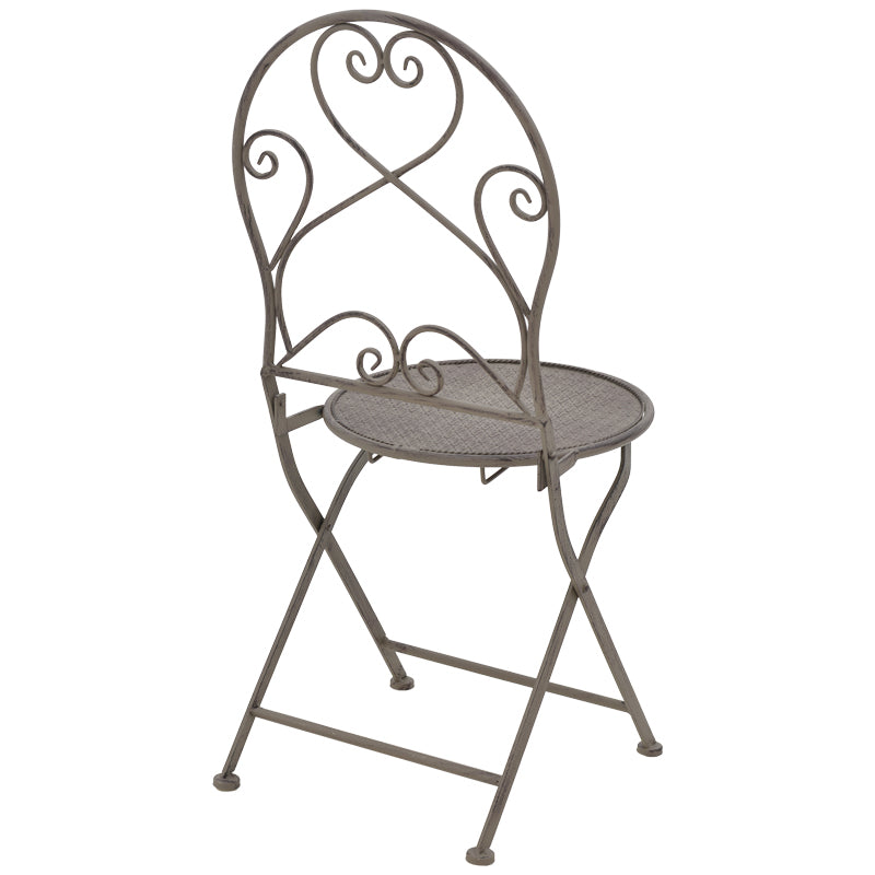 Комплект трапезна маса Walen от 3 бр. метални в бронзов нюанс с маса ф60