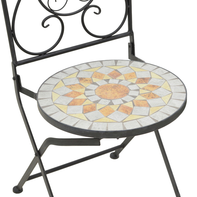 Градински комплект Sellis 3бр мозайка-метал черен