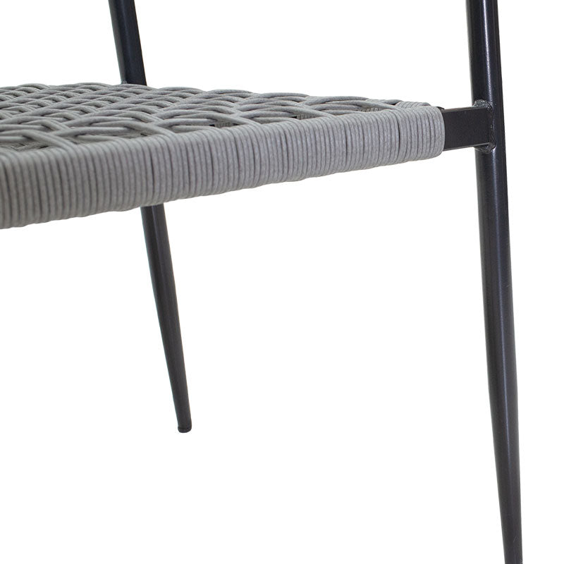 Фотьойл Tiana черен метал -сив