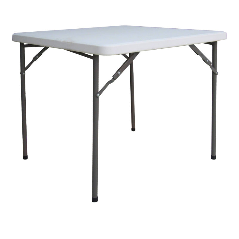 Сгъваема кетъринг маса Comfort в бял цвят 80x80x74см