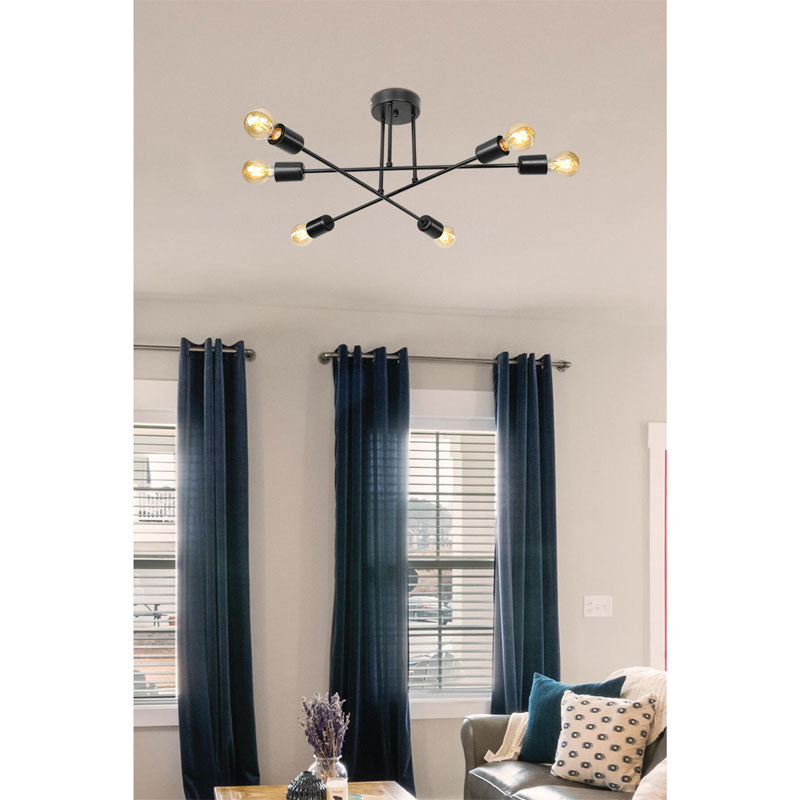 Плафон PWL-1122 Ε27 черен D61x25cm