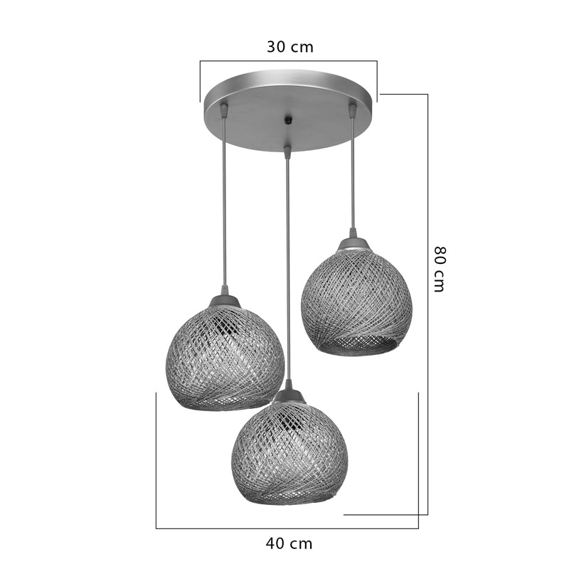 Плафон PWL-1121 Ε27 бежово-златист D40x80cm
