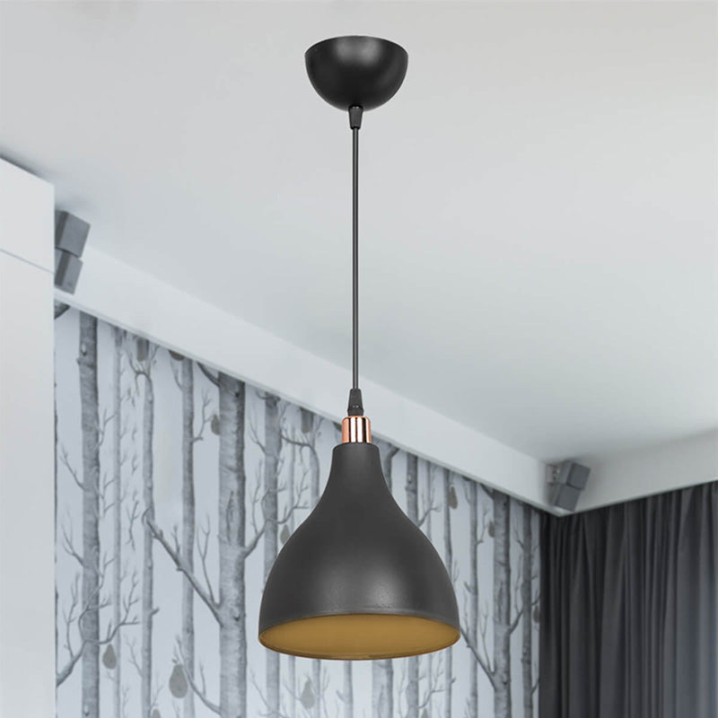 Плафон Lofty Ε27 черен D18x22см