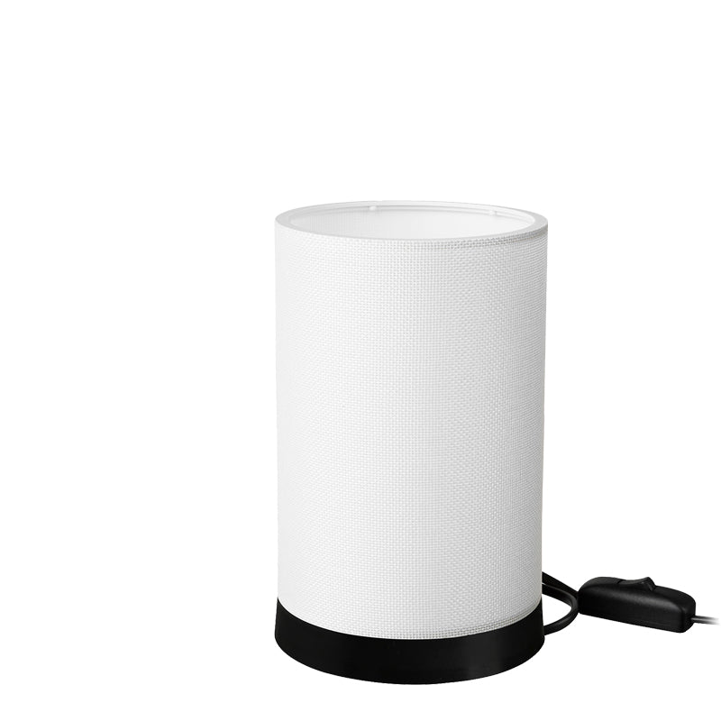 Настолна лампа fana pvc в кремав абажур d14x21см