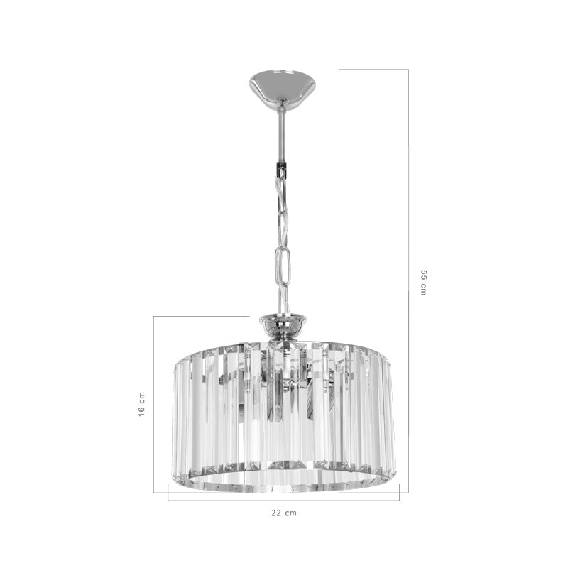 Lavina I E27 единична плафониера в златист абажур Φ27x21cm