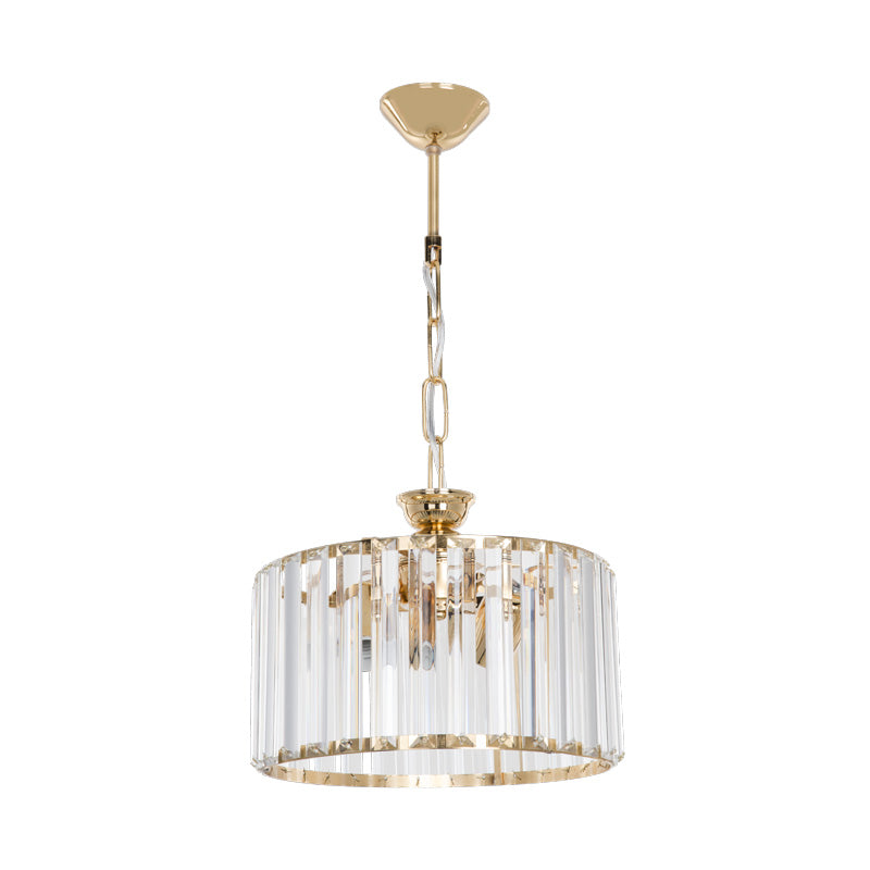 Lavina I E27 единична плафониера в златист абажур Φ27x21cm