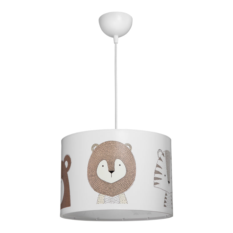 Детски плафон SAFARI  led e27 многоцветен pvc d30x20см