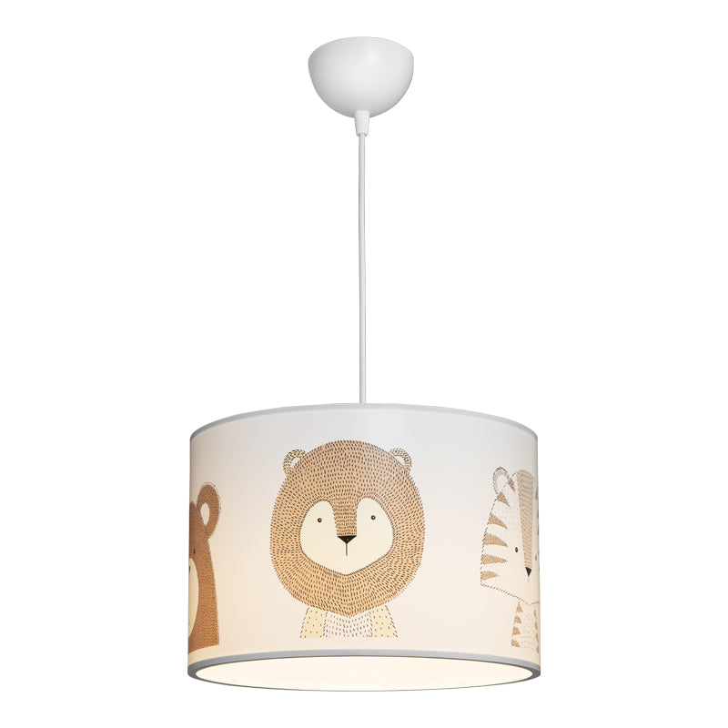 Детски плафон SAFARI  led e27 многоцветен pvc d30x20см