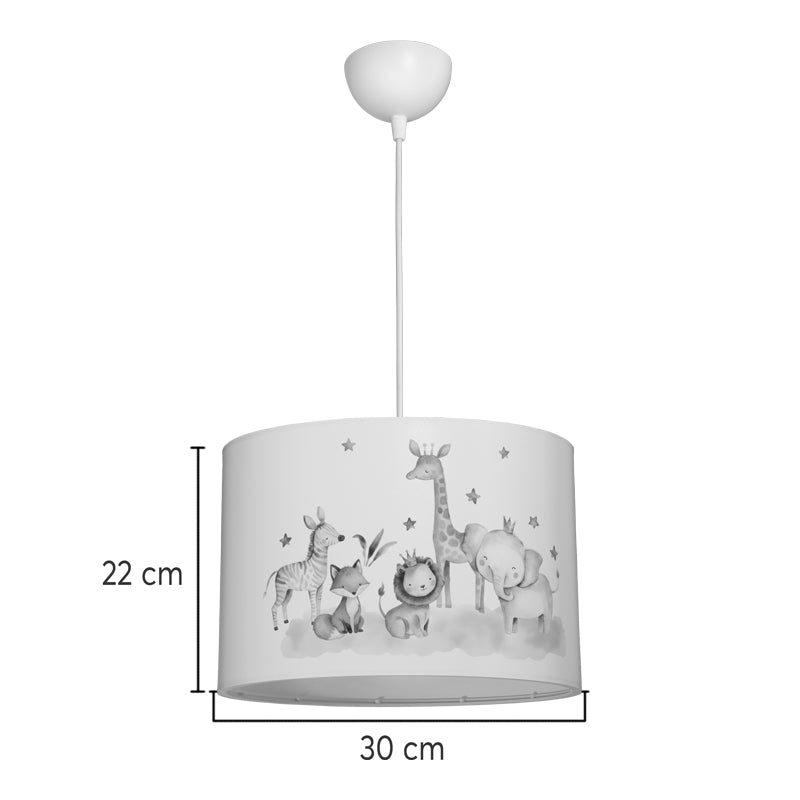 Детски плафон TOTS led e27 многоцветен pvc d30x20см