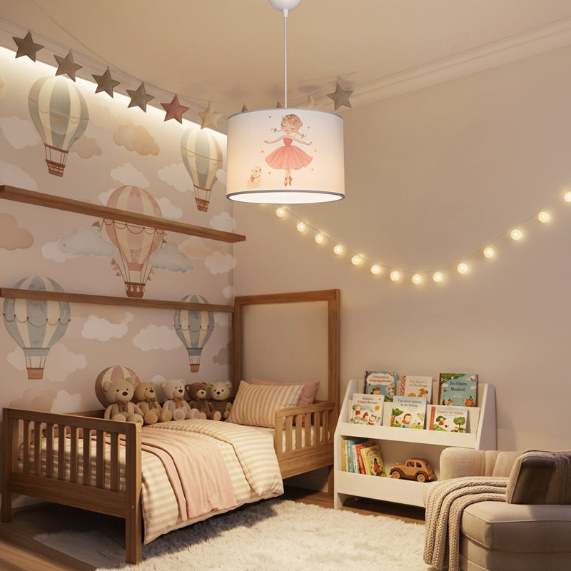 Детски плафон BALERINA  led e27 многоцветен pvc d30x20см