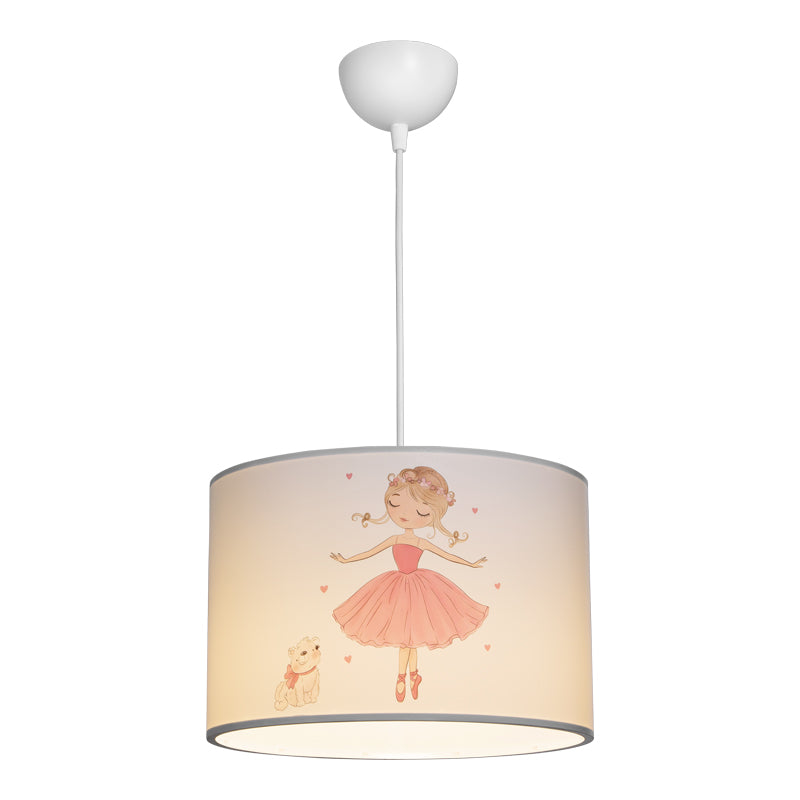 Детски плафон BALERINA  led e27 многоцветен pvc d30x20см