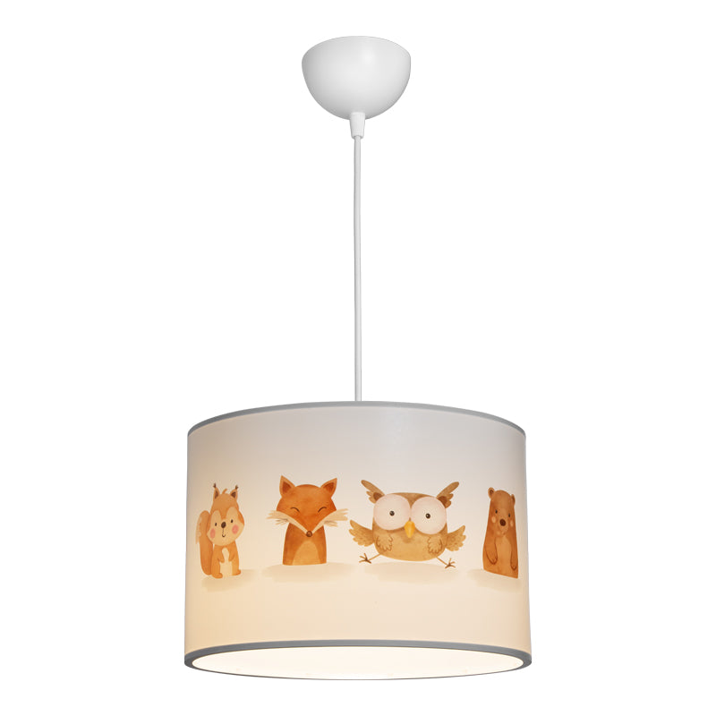 Детски плафон WOODA led e27 многоцветен pvc d30x20см