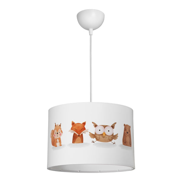 Детски плафон WOODA led e27 многоцветен pvc d30x20см