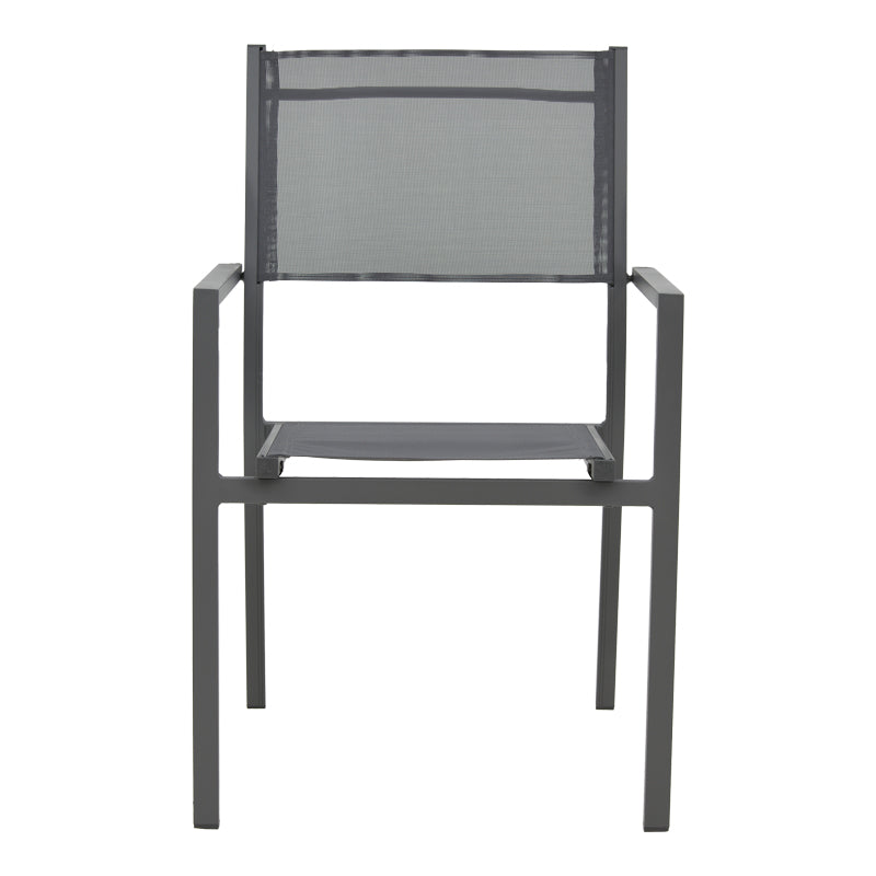 Фотьойл Moly антрацит алуминий-текстил 61x56.5x87.5cm