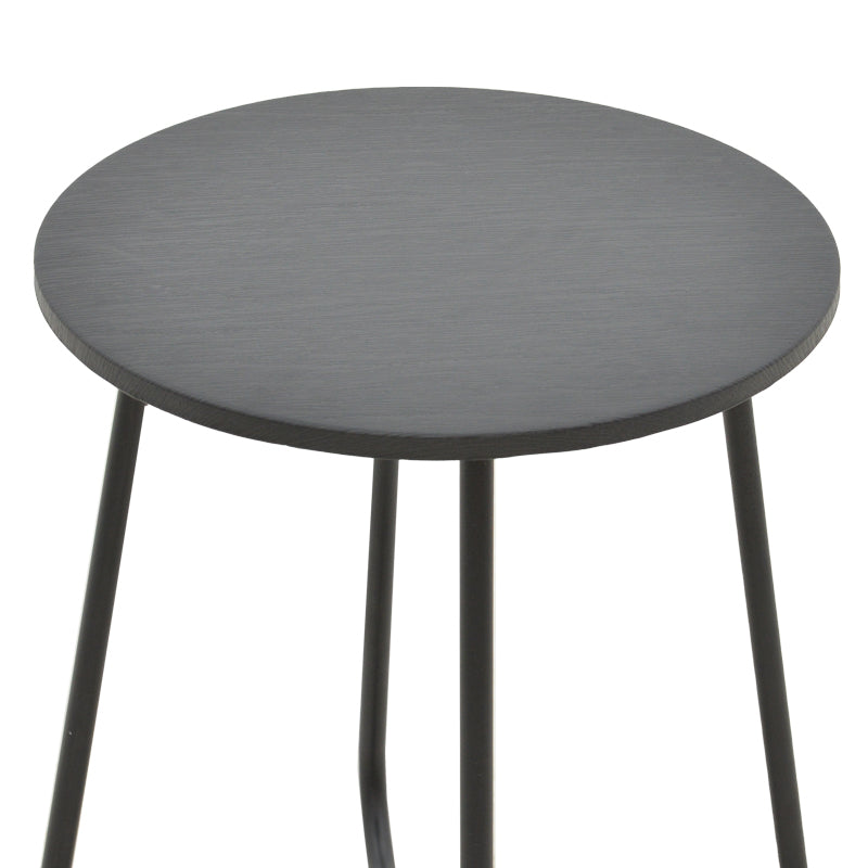 Τable Bramwell metal dark grey D40x50cm