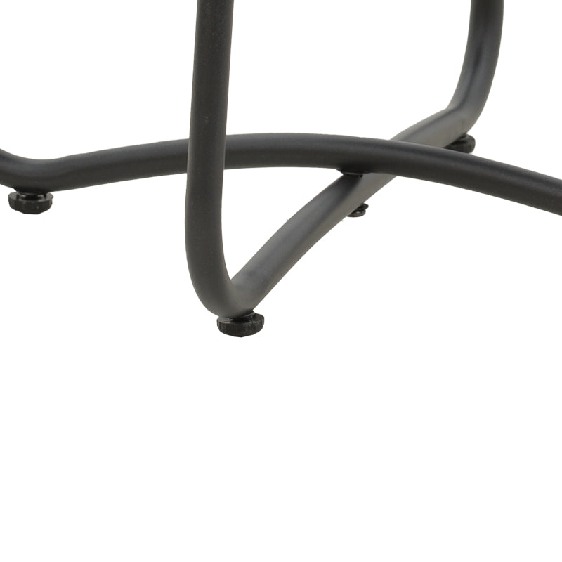 Τable Bramwell metal dark grey D40x50cm