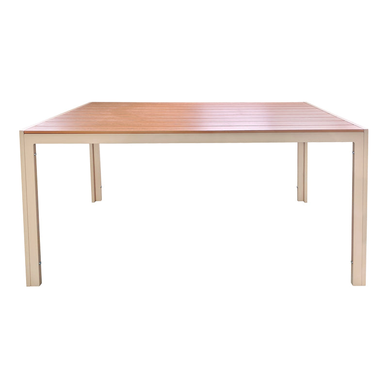 Маса NARES  алуминий капучино-шперплат естествен цвят 180x90x72.5см