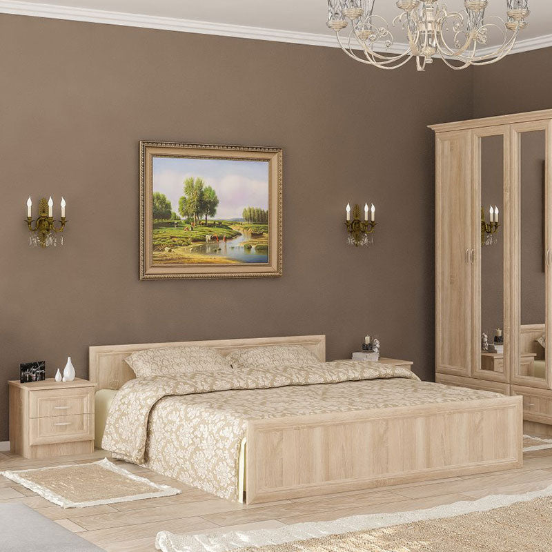 Двойно легло Rebecca цвят sonoma 160x200см