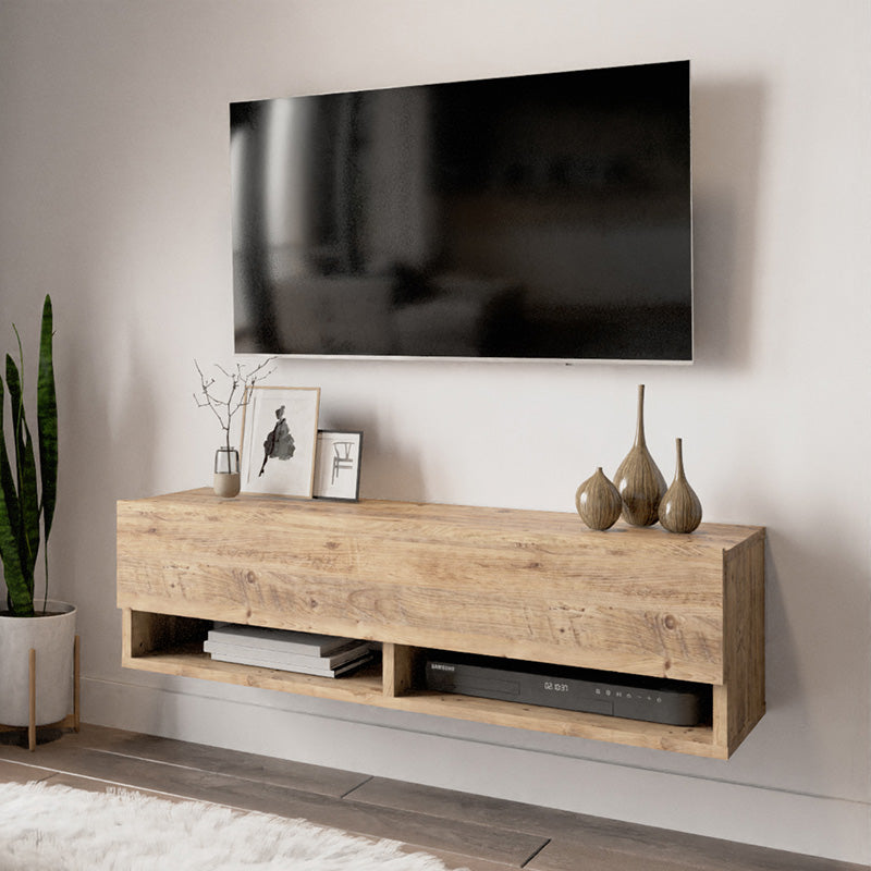 Стенен тв шкаф ROSCOE в цвят дъб 100x31,5x29,5см