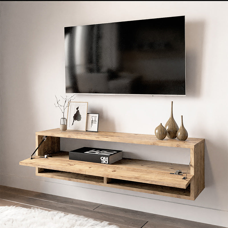 Стенен тв шкаф ROSCOE в цвят дъб 100x31,5x29,5см