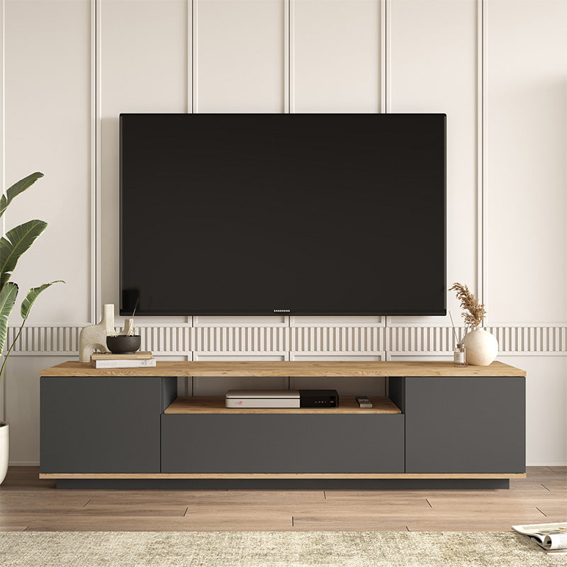 ТВ шкаф SOREN сонома-антрацит 180x44.5x44.6см