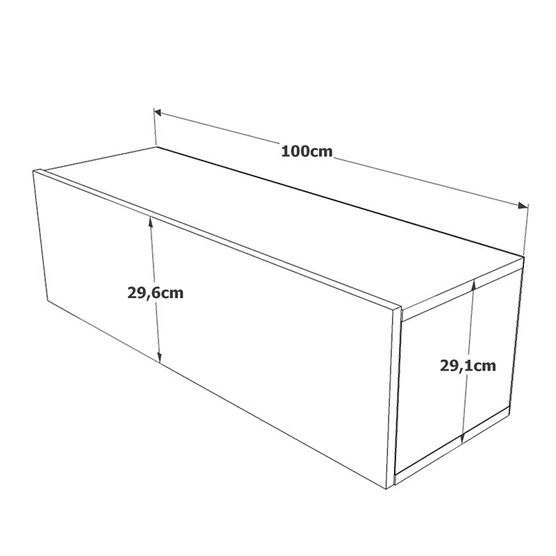 ТВ Шкаф SERIT  цвят сонома 100x31.6x29.6cм