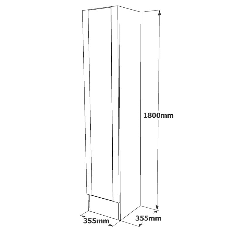 Шкаф-колона Xara sonoma 35.5x35.5x180см
